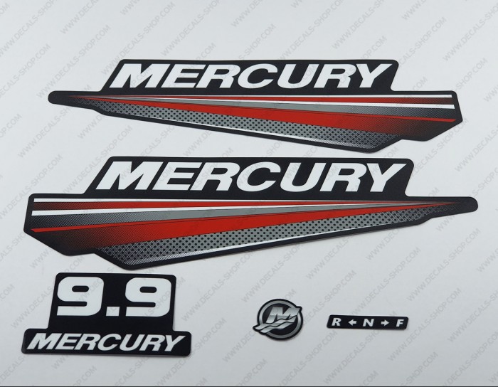 Mercury 9.9HP Two Stroke New Model Outboard Decal Kit